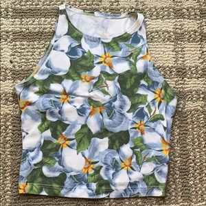 Flower Crop tank American Apparel